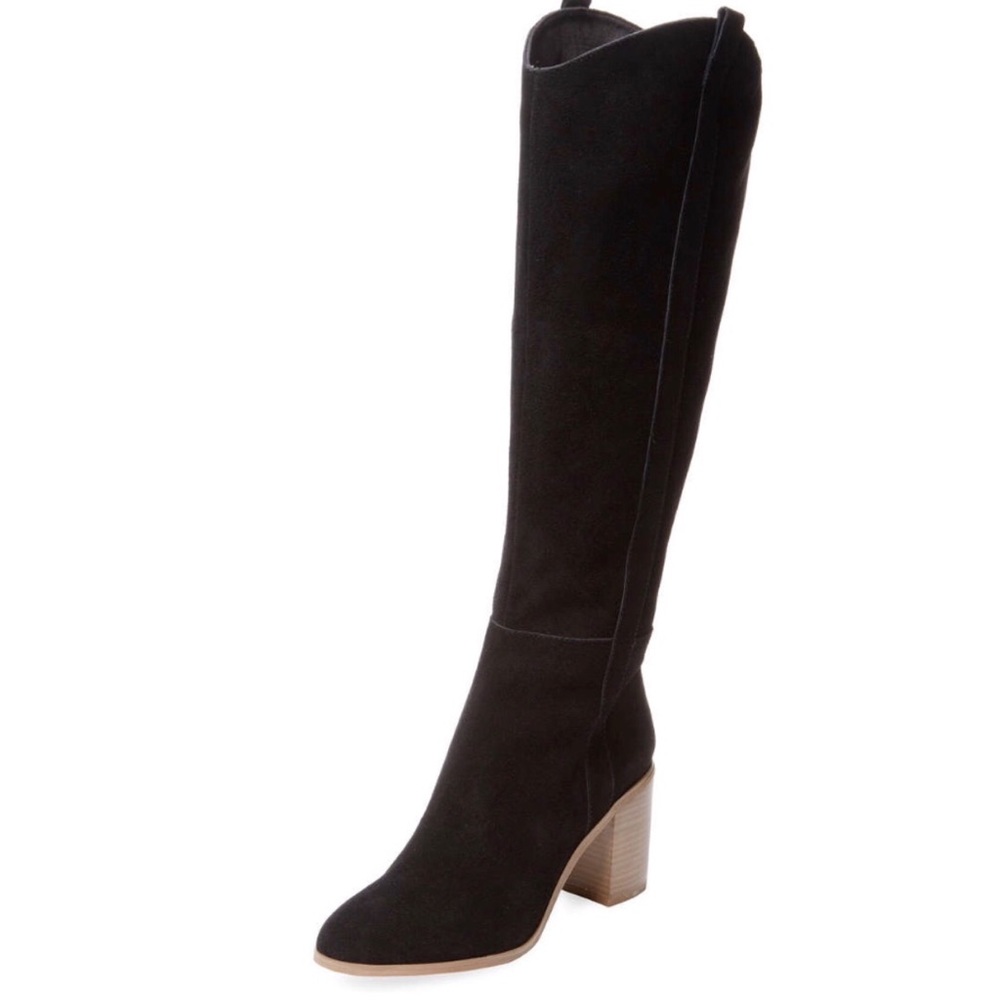 💖Seychelles💘black Disclose tall suede boots